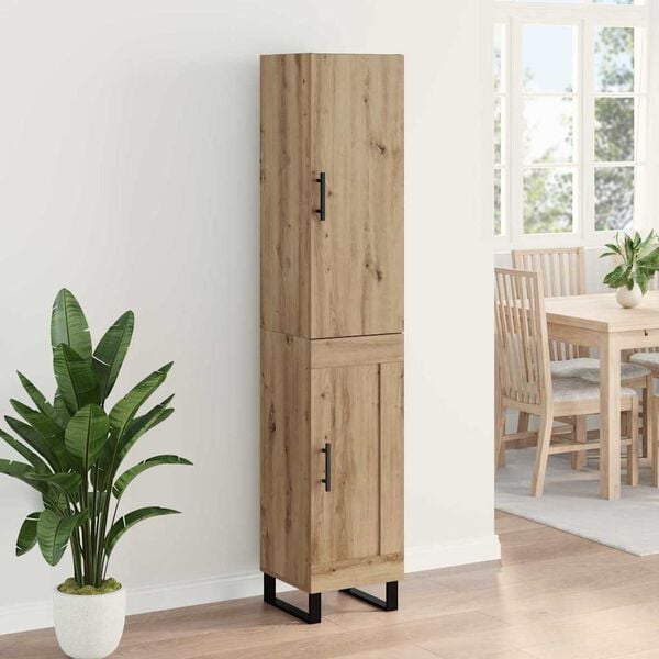 vidaXL Highboard Artisan Oak 34,5 x 34 x 180 &epsilon;&kappa;. &Epsilon;&pi;&epsilon;&xi;&epsilon;&rho;&gamma;&alpha;&sigma;&mu;έ&nu;&omicron; &xi;ύ&lambda;&omicron;