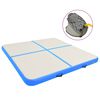 vidaXL Στρώμα Ενόργανης Φουσκωτό Μπλε 200 x 200 x 10 εκ. PVC με Τρόμπα