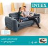 Intex Καναπές Κρεβάτι Φουσκωτός Σκούρο Γκρι 203 x 231 x 66 εκ.