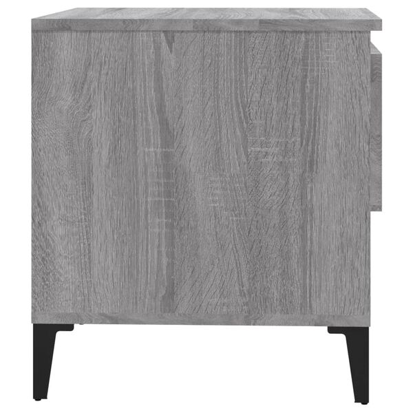 vidaXL Βοηθητικά Τραπέζια 2 τεμ. Γκρι Sonoma 50x46x50 εκ. Επεξ. Ξύλο