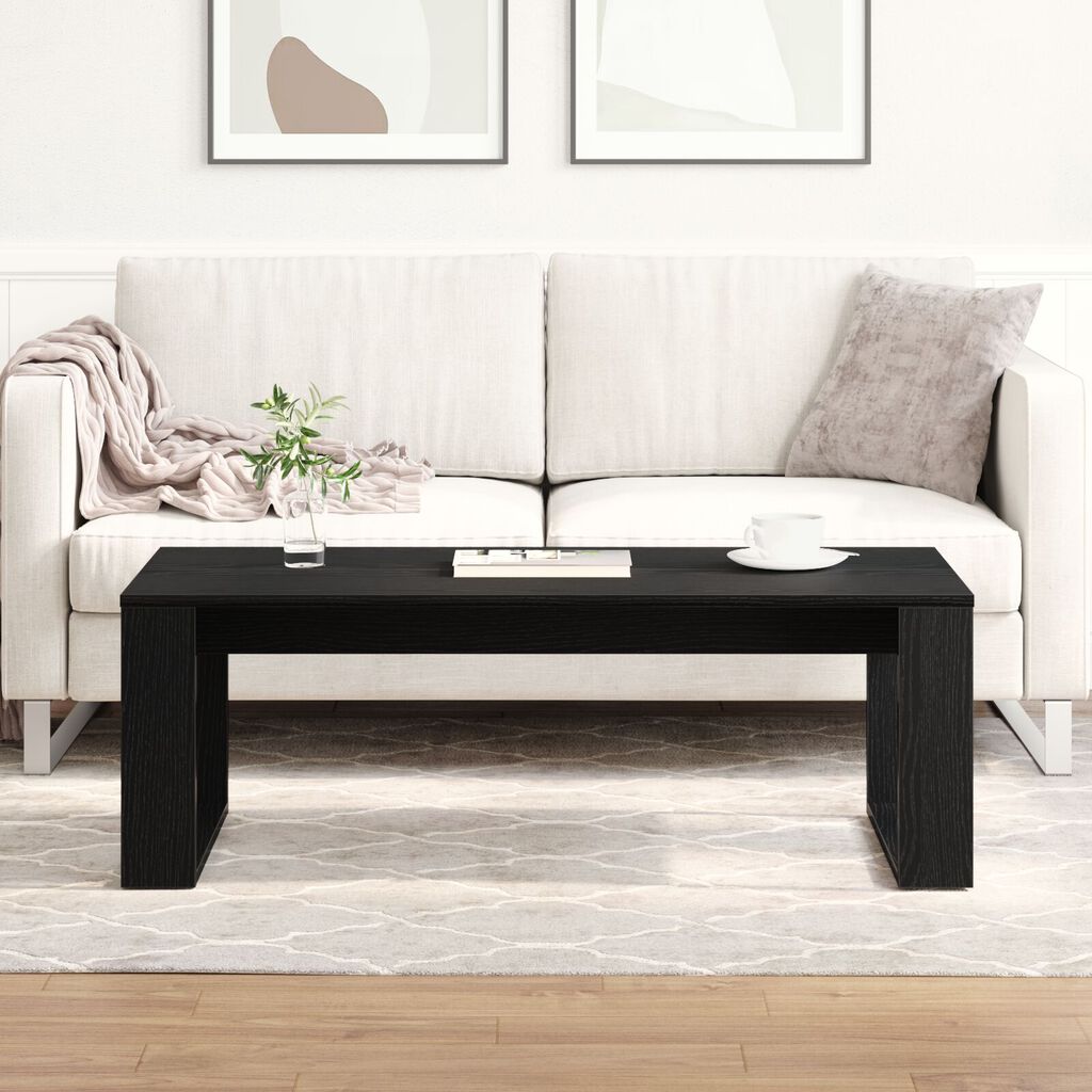 vidaXL Καφέ Τραπεζάκι Μαύρο Δρυς 102x50x35 εκ. Ξύλο Επεξεργασμένο