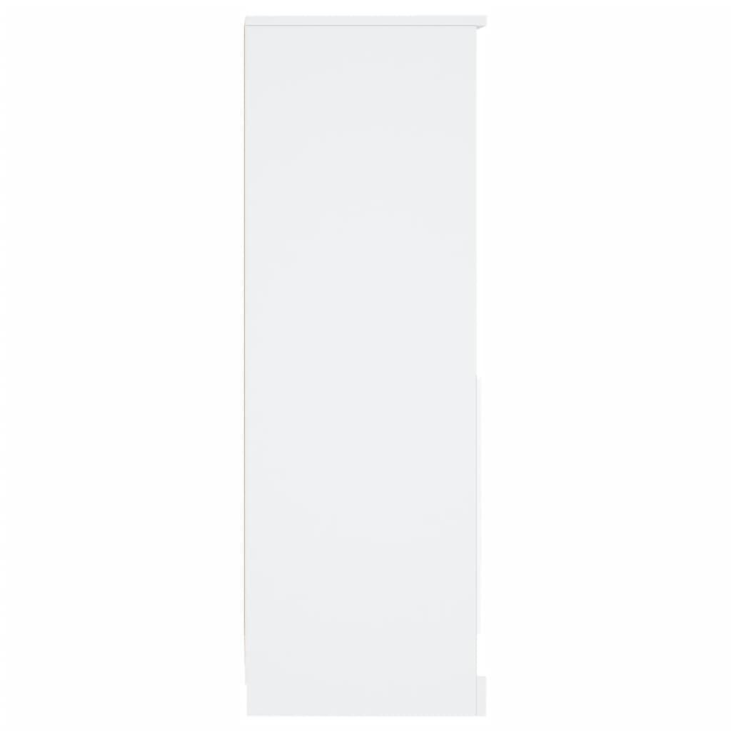vidaXL Ντουλάπι Λευκό 36 x 35,5 x 103,5 εκ. από Επεξεργασμένο Ξύλο
