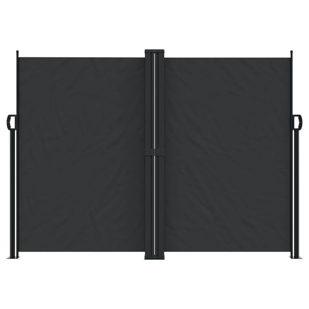 vidaXL Σκίαστρο Πλαϊνό Συρόμενο Μαύρο 180 x 600 εκ.