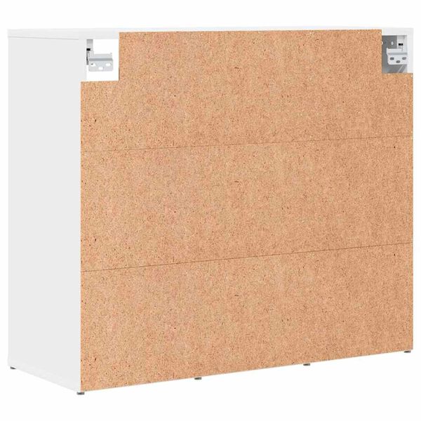 vidaXL Ντουλάπα Παπουτσιών Λευκό 77.5 x 30 x 67 εκ. Επεξεργασμένο ξύλο