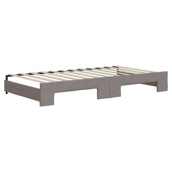 vidaXL Καναπές Κρεβάτι Συρόμενος Taupe 100x200εκ. Υφασμάτινος Στρώματα