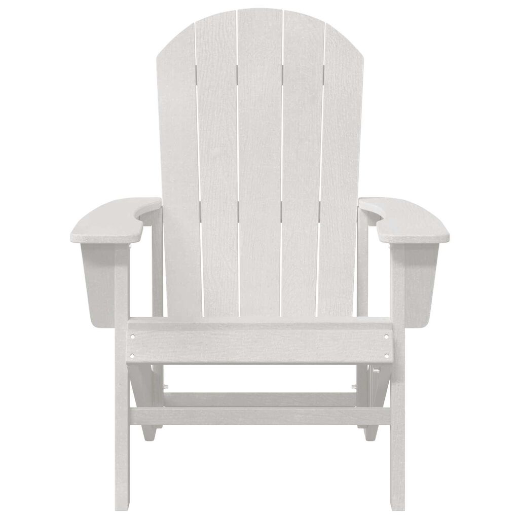 vidaXL Καρέκλες Adirondack 2 τμχ Λευκό 74x82x90 εκ HDPE