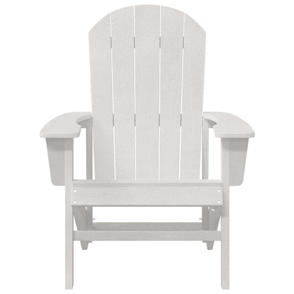 vidaXL Καρέκλες Adirondack 2 τμχ Λευκό 74x82x90 εκ HDPE
