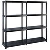vidaXL &Rho;&alpha;&phi;&iota;έ&rho;&alpha; &Alpha;&pi;&omicron;&theta;ή&kappa;&epsilon;&upsilon;&sigma;&eta;&sigmaf; 4 &Epsilon;&pi;&iota;&pi;έ&delta;&omega;&nu; &Mu;&alpha;ύ&rho;&eta; 122x30,5x130 &epsilon;&kappa;. &Pi;&lambda;&alpha;&sigma;&tau;&iota;&kappa;ή