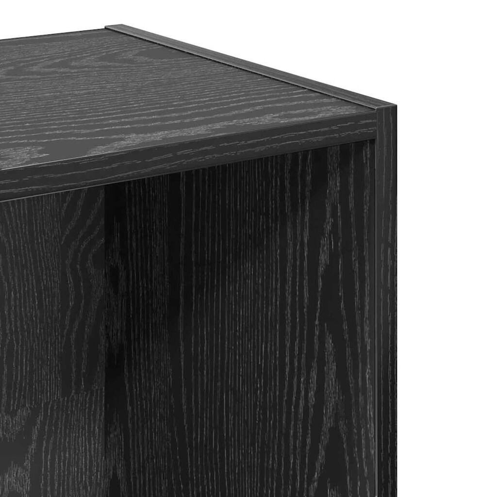 vidaXL Βιβλιοθήκη Μαύρη δρυς 40 x 30 x 152 εκ. Επεξεργασμένο ξύλο
