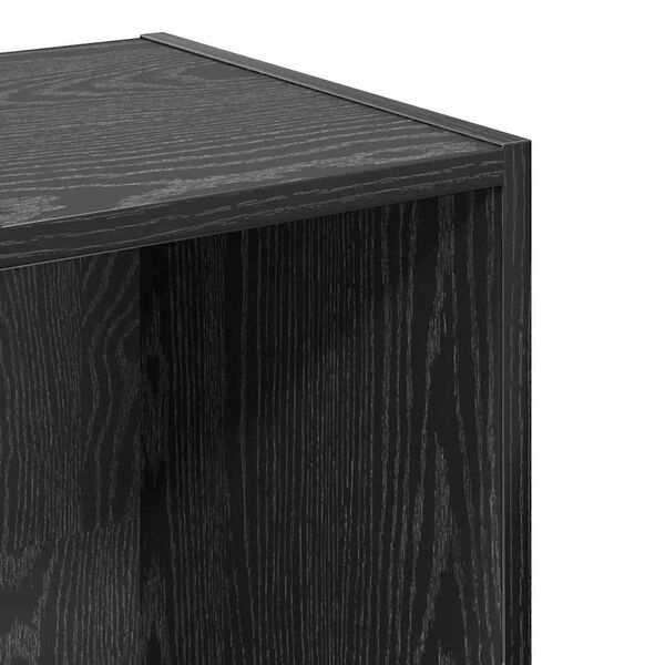 vidaXL Βιβλιοθήκη Μαύρη δρυς 40 x 30 x 152 εκ. Επεξεργασμένο ξύλο