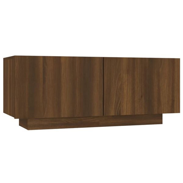vidaXL Έπιπλο Τηλεόρασης Καφέ Δρυς 100x35x40 εκ. Επεξεργασμένο Ξύλο