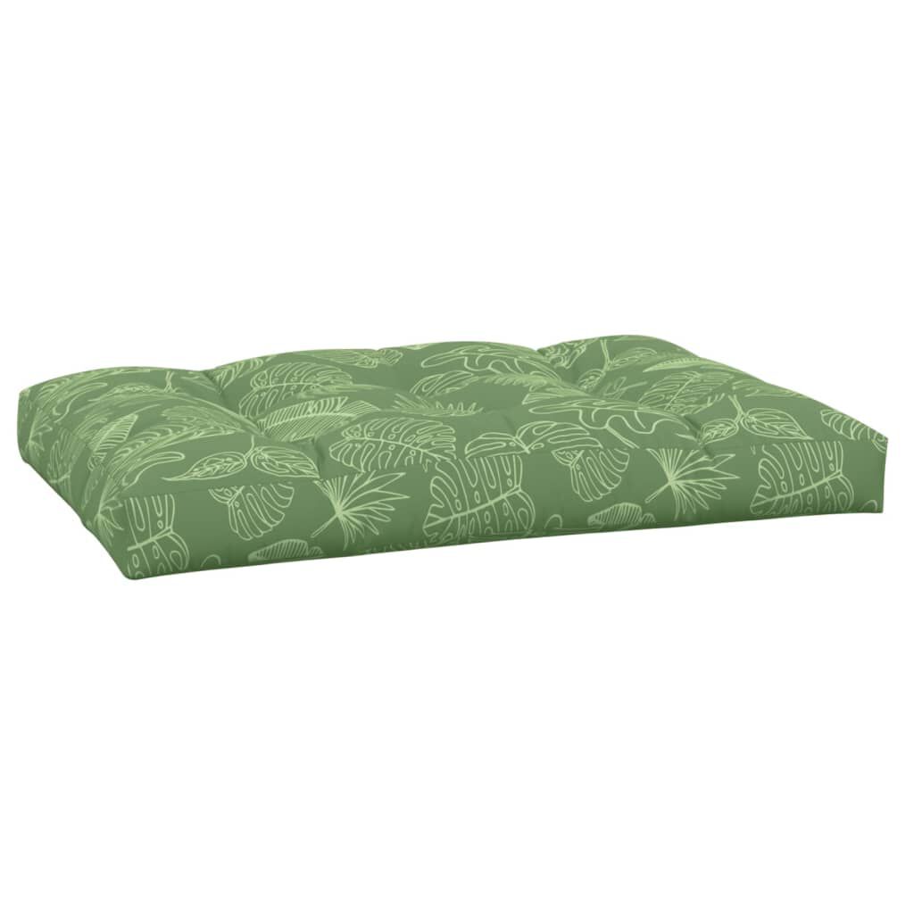vidaXL Μαξιλάρι Παλέτας με Σχέδιο Φύλλων 120 x 80 x 12 εκ. Υφασμάτινο