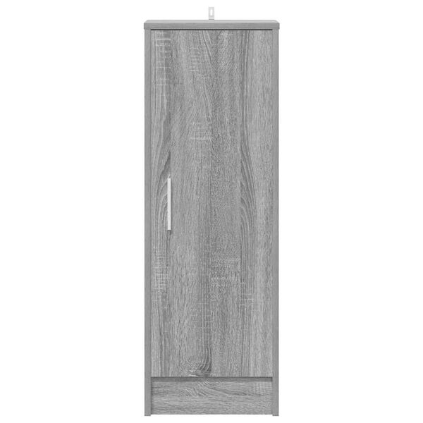vidaXL Παπουτσοθήκη Γκρι Sonoma 32x35x92 εκ. από Επεξεργασμένο Ξύλο