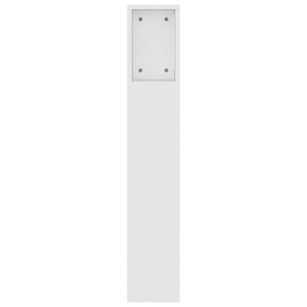 vidaXL Κεφαλάρι Με Αποθηκευτικό Χώρο Λευκό 160 x 18,5 x 104,5 εκ.