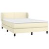 vidaXL &Kappa;&rho;&epsilon;&beta;ά&tau;&iota; Boxspring &mu;&epsilon; &Sigma;&tau;&rho;ώ&mu;&alpha; &Kappa;&rho;&epsilon;&mu; 140x190&epsilon;&kappa;. &alpha;&pi;ό &Sigma;&upsilon;&nu;&theta;&epsilon;&tau;&iota;&kappa;ό &Delta;έ&rho;&mu;&alpha;