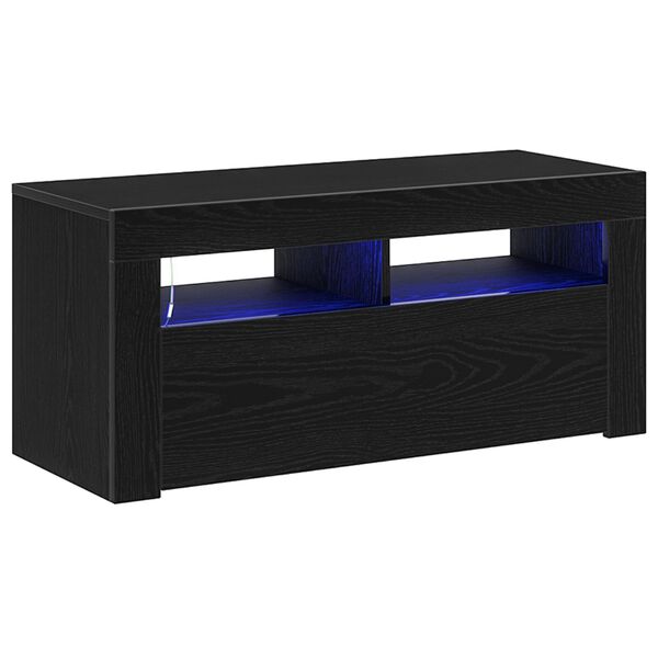 vidaXL Ντουλάπι TV Μαύρο 90 x 35 x 40 εκ. Επεξεργασμένο ξύλο