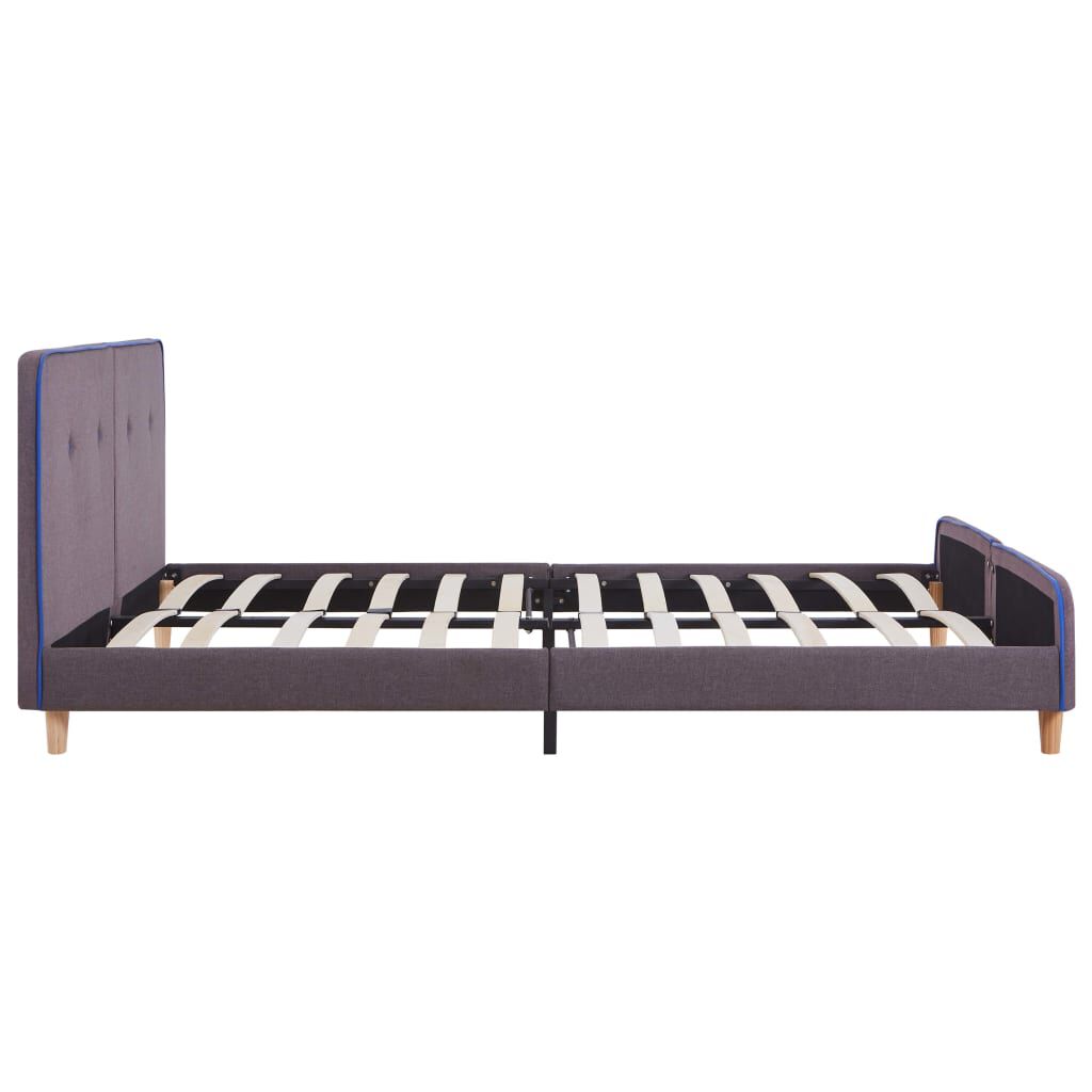 vidaXL Πλαίσιο Κρεβατιού Χρώμα Taupe 160 x 200 εκ. Υφασμάτινο
