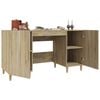 vidaXL Γραφείο Sonoma Δρυς 140 x 50 x 75 εκ. από Επεξεργασμένο Ξύλο