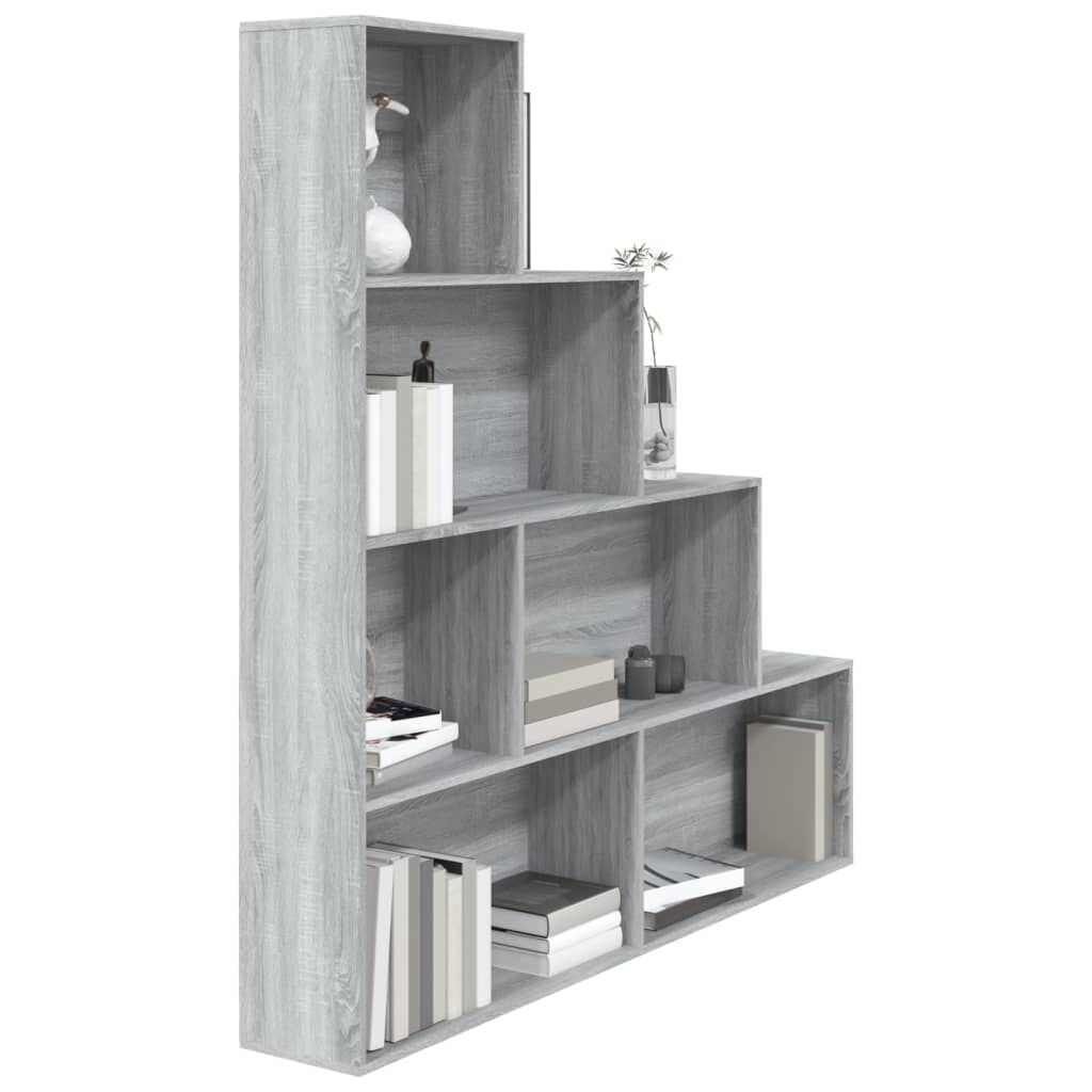 vidaXL Βιβλιοθήκη Γκρι Sonoma 155 x 24 x 160 εκ.