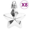 vidaXL Σετ Μπάλες Χριστουγεννιάτικες 111τεμ Ασημένιες από Πολυστυρένιο
