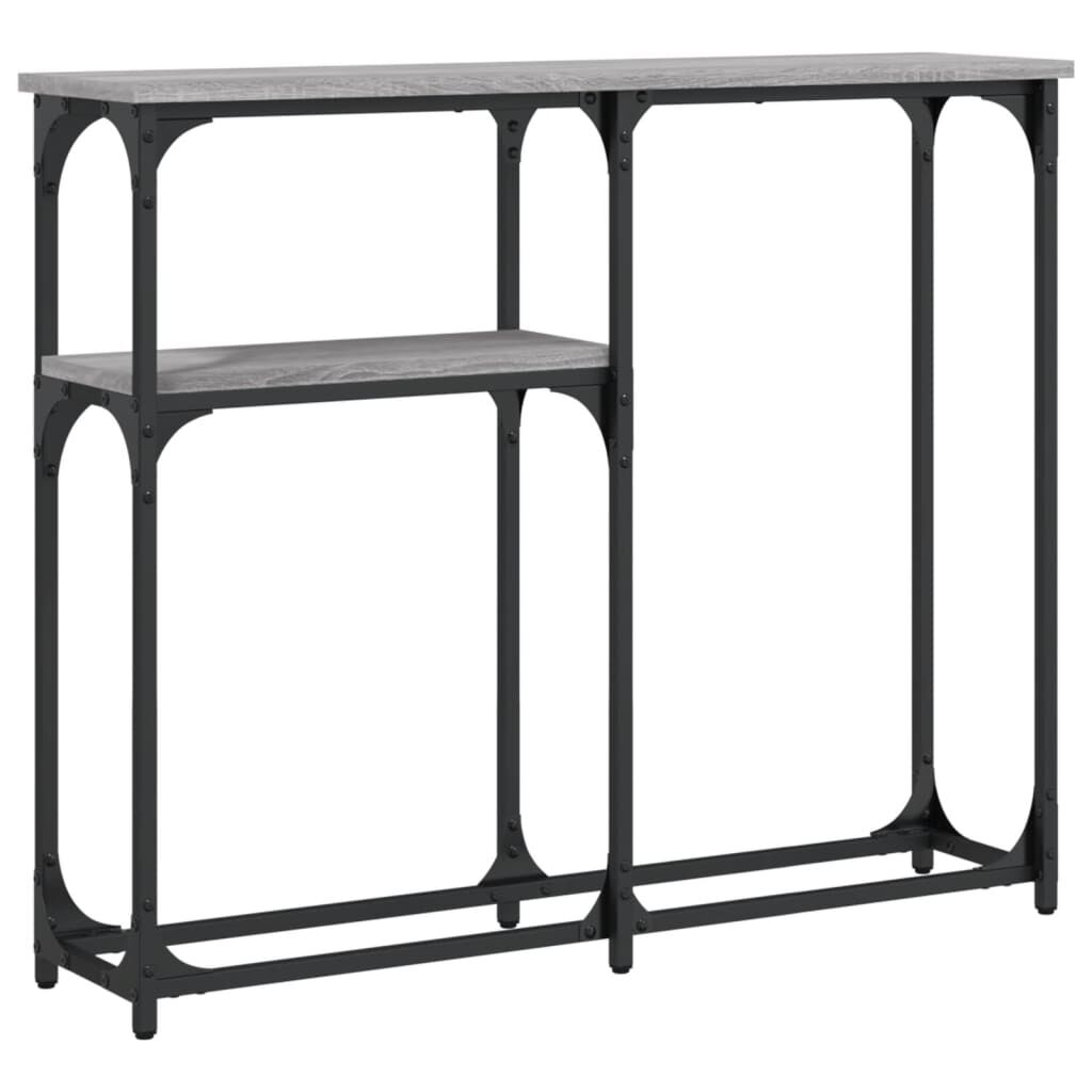 vidaXL Τραπέζι Κονσόλα Γκρι Sonoma 90x22,5x75 εκ. Επεξεργασμένο Ξύλο