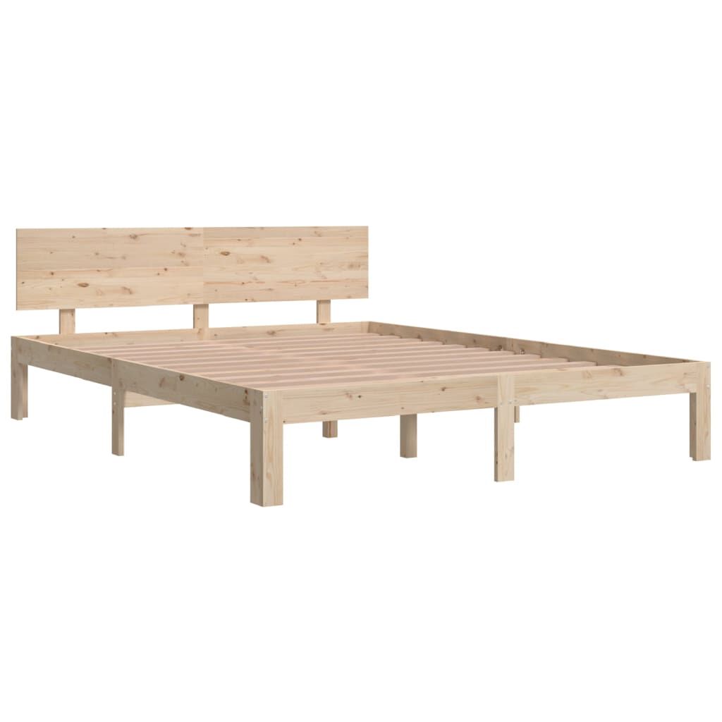 vidaXL Πλαίσιο Κρεβατιού 150 x 200 εκ. Μασίφ Ξύλο King Size