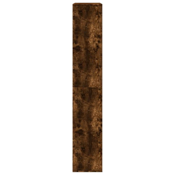 vidaXL Βιβλιοθήκη Καπνιστή Δρυς 100x33x187,5εκ. από Επεξεργασμένο Ξύλο