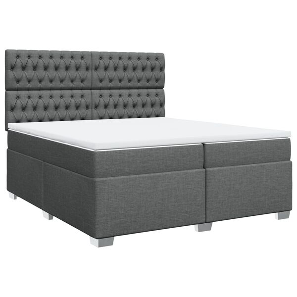 vidaXL &Kappa;&rho;&epsilon;&beta;ά&tau;&iota; Boxspring &mu;&epsilon; &Sigma;&tau;&rho;ώ&mu;&alpha; &Sigma;&kappa;&omicron;ύ&rho;&omicron; &Gamma;&kappa;&rho;&iota; 200x200 &epsilon;&kappa;. &Upsilon;&phi;&alpha;&sigma;&mu;ά&tau;&iota;&nu;&omicron;