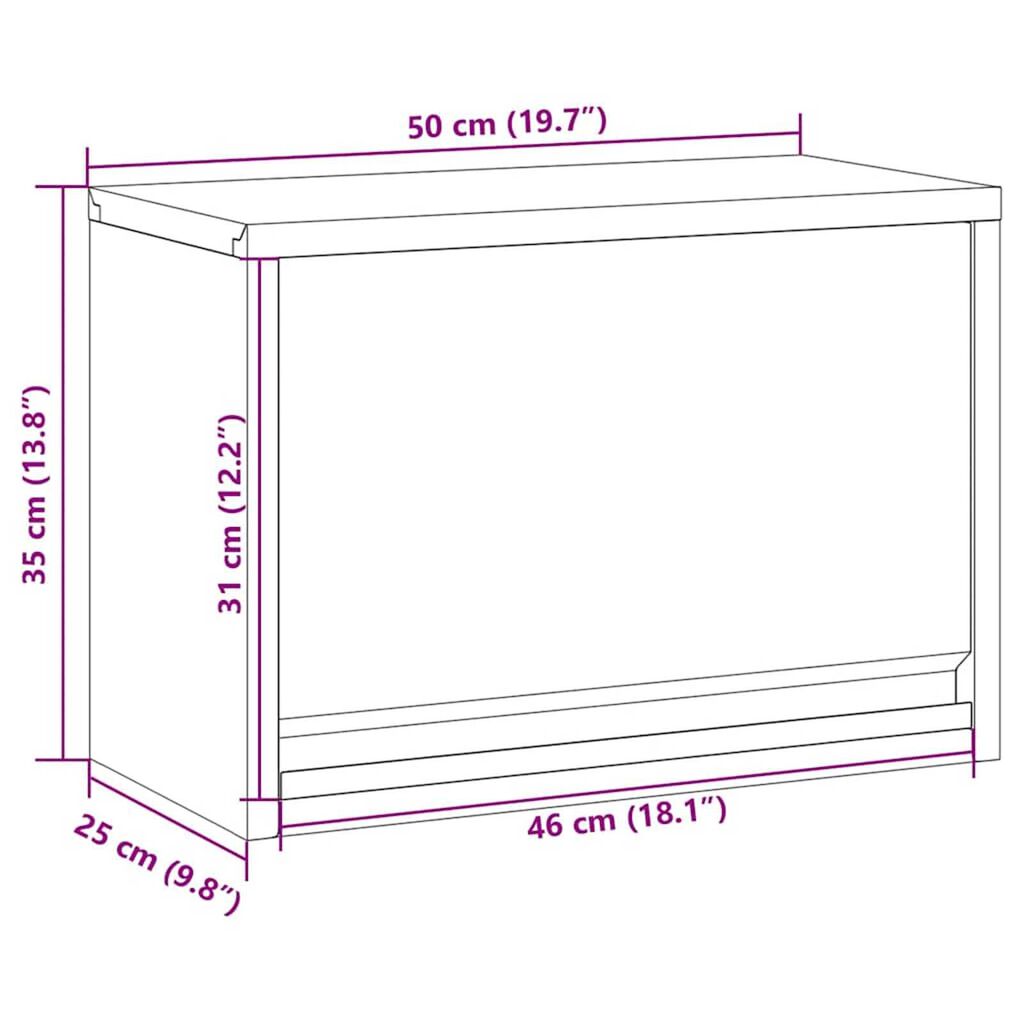 vidaXL Ντουλάπα Εργαλείων Κόκκινο και γκρι 50 x 25 x 35 εκ.