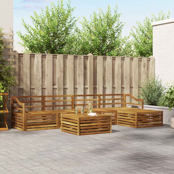 vidaXL &Sigma;&epsilon;&iota;&rho;ά &Kappa;&alpha;&nu;&alpha;&pi;έ &Epsilon;&xi;&omega;&tau;&epsilon;&rho;&iota;&kappa;&omicron;ύ 6 pcs &Phi;&upsilon;&sigma;&iota;&kappa;ό