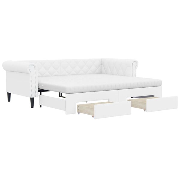 vidaXL &Kappa;&alpha;&nu;&alpha;&pi;έ&sigmaf; &Kappa;&rho;&epsilon;&beta;ά&tau;&iota; &Sigma;&upsilon;&rho;ό&mu;&epsilon;&nu;&omicron;&sigmaf; &Lambda;&epsilon;&upsilon;&kappa;ό&sigmaf; 90x200 &epsilon;&kappa; &Sigma;&upsilon;&nu;&theta;. &Delta;έ&rho;&mu;&alpha;/&Sigma;&upsilon;&rho;&tau;ά&rho;&iota;&alpha;