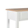 vidaXL Κονσόλα Λευκή 110 x 35 x 80 εκ. από MDF