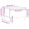 vidaXL Τραπεζάκια Σαλονιού 2 τεμ. Sonoma Δρυς 50x46x35 εκ. Επεξ. Ξύλο
