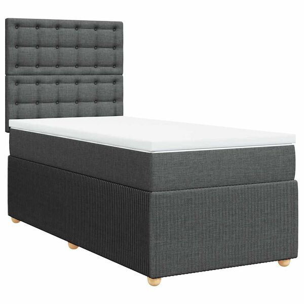 vidaXL &Kappa;&rho;&epsilon;&beta;ά&tau;&iota; Boxspring &mu;&epsilon; &Sigma;&tau;&rho;ώ&mu;&alpha; &Sigma;&kappa;&omicron;ύ&rho;&omicron; &Gamma;&kappa;&rho;&iota; 100x200 &epsilon;&kappa;. &Upsilon;&phi;&alpha;&sigma;&mu;ά&tau;&iota;&nu;&omicron;