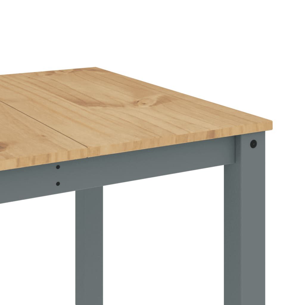 vidaXL Τραπεζαρία Panama Γκρι 180 x 90 x 75 εκ. από Μασίφ Ξύλο Πεύκου