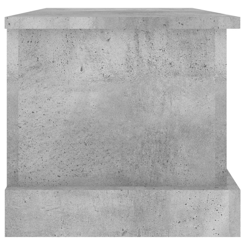 vidaXL Κουτί Αποθήκευσης Γκρι Σκυροδέματος 50x30x28 εκ. Επεξεργ. Ξύλο