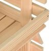 vidaXL Τρόλεϊ Λαχανικών 37 x 30 x 80 εκ. από Μασίφ Ξύλο Πεύκου