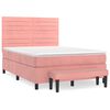 vidaXL &Kappa;&rho;&epsilon;&beta;ά&tau;&iota; Boxspring &mu;&epsilon; &Sigma;&tau;&rho;ώ&mu;&alpha; &Rho;&omicron;&zeta; 140x190 &epsilon;&kappa;. &Beta;&epsilon;&lambda;&omicron;ύ&delta;&iota;&nu;&omicron;
