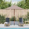 vidaXL Ομπρέλα Κήπου Χρώμα Taupe 150 x 200 εκ. με Ξύλινο Ιστό