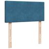 vidaXL Κρεβάτι Boxspring με Στρώμα Σκούρο Μπλε 100x200 εκ. Βελούδινο