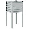 vidaXL Γλάστρα Κήπου 45x45x88 εκ. από Γαλβανισμένο Ατσάλι