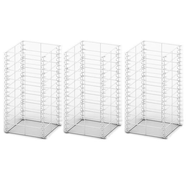 vidaXL Συρματοκιβώτια Σετ 3 τεμ. 25 x 25 x 50 εκ. Γαλβανισμένο Σύρμα