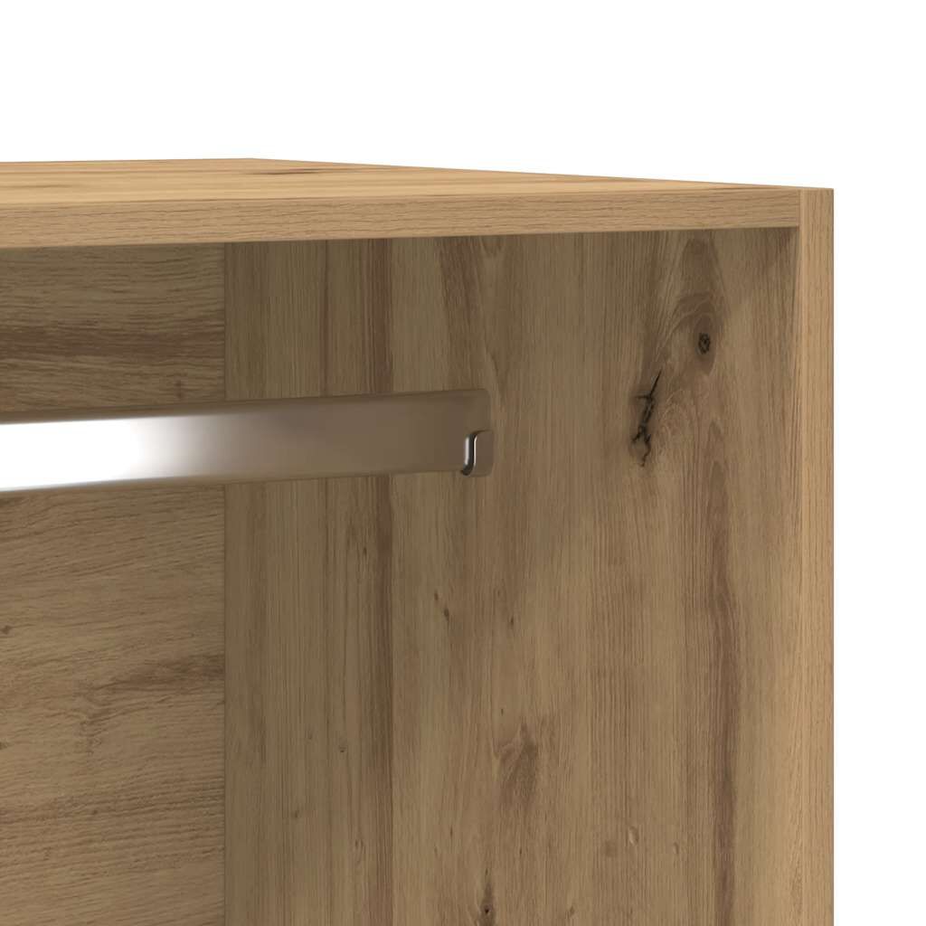 vidaXL Ντουλάπα Τεχνίτης Δρυς 50x50x200εκ από Επεξεργασμένο Ξύλο
