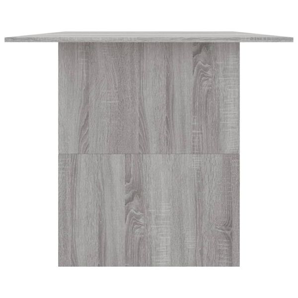 vidaXL Τραπεζαρία Γκρι Sonoma 180 x 90 x 76 εκ. από Επεξεργασμένο Ξύλο
