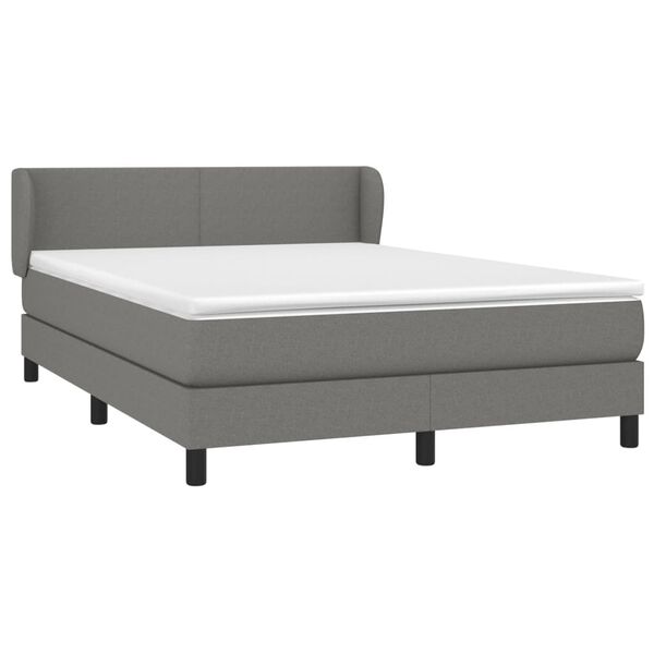 vidaXL &Kappa;&rho;&epsilon;&beta;ά&tau;&iota; Boxspring &mu;&epsilon; &Sigma;&tau;&rho;ώ&mu;&alpha; &Sigma;&kappa;&omicron;ύ&rho;&omicron; &Gamma;&kappa;&rho;&iota; 140x190 &epsilon;&kappa;. &Upsilon;&phi;&alpha;&sigma;&mu;ά&tau;&iota;&nu;&omicron;