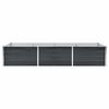 vidaXL Ζαρντινιέρα Υπερυψωμένη Ανθρακί 240x80x45 εκ. Γαλβαν. Χάλυβας