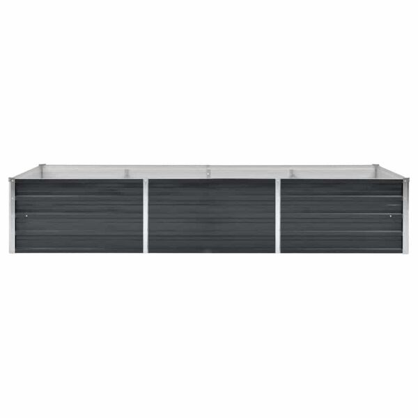 vidaXL Ζαρντινιέρα Υπερυψωμένη Ανθρακί 240x80x45 εκ. Γαλβαν. Χάλυβας