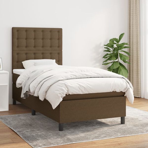 vidaXL &Kappa;&rho;&epsilon;&beta;ά&tau;&iota; Boxspring &mu;&epsilon; &Sigma;&tau;&rho;ώ&mu;&alpha; &Sigma;&kappa;&omicron;ύ&rho;&omicron; &Kappa;&alpha;&phi;έ 100x200 &epsilon;&kappa;. &Upsilon;&phi;&alpha;&sigma;&mu;ά&tau;&iota;&nu;&omicron;