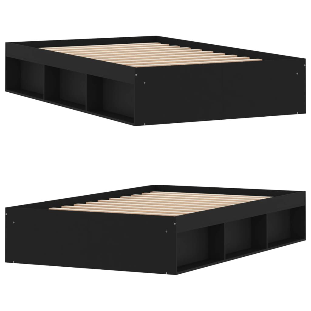 vidaXL Πλαίσιο Κρεβατιού Μαύρο 120 x 200 εκ.