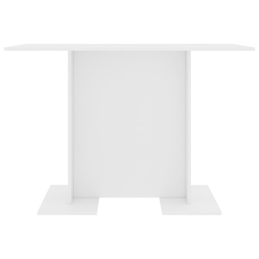 vidaXL Τραπεζαρία Λευκή 110 x 60 x 75 εκ. από Επεξ. Ξύλο